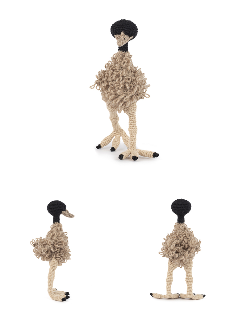 toft ed's animal taylor the emu amigurumi crochet